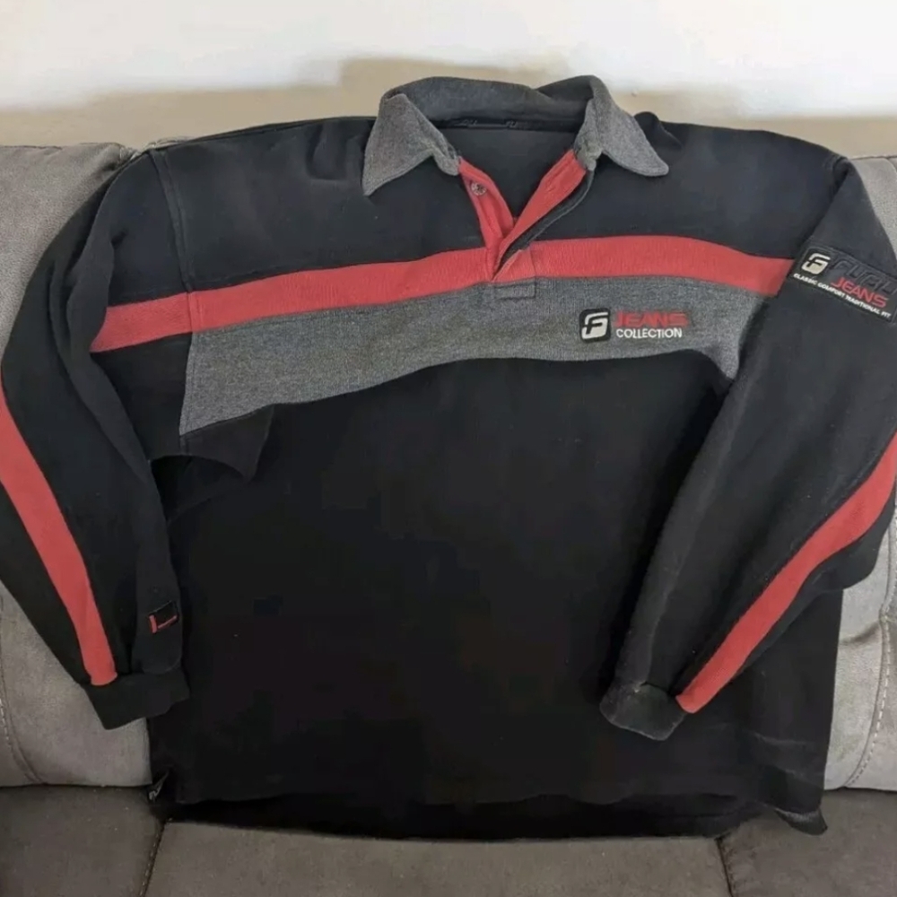 FUBU Vintage Pull Over Thick Material Stylish Warm Comfort  Sz 3XL